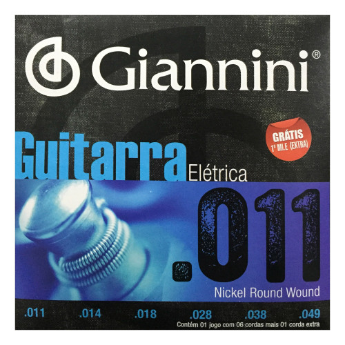 ENCORDOAMENTO GIANNINI GUITARRA 011 - GEEGST11