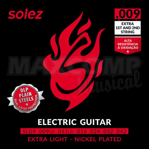 ENCORDOAMENTO SOLEZ GUITARRA 009 EXTRA LIGHT SLG9