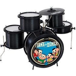 BATERIA INFANTIL LUEN POP TURMA DA MONICA PRETA