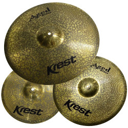 KIT PRATO KREST SERIE AGED BRASS 20" 16" 14"
