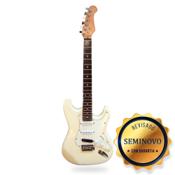 GUITARRA EAGLE SUPERSTRATO CREME - SEMINOVO
