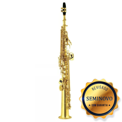 SAXOFONE SOPRANO SHELTER LAQ/NIQ - SEMI NOVO