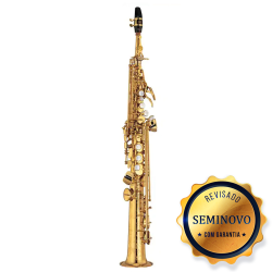 SAXOFONE SOPRANO YAMAHA YSS875 REPLICA LAQ - SEMINOVO