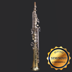 SAXOFONE SOPRANO PARROT LAQ - SEMINOVO