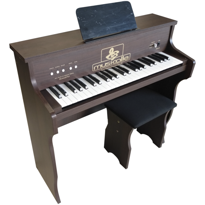 PIANO DE CAUDA MUSICALLE INFANTIL MARROM - Compre Agora!