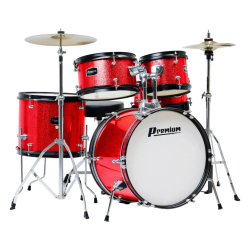 Bateria Premium Dx45j Junior Vermelha