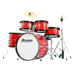 Bateria Premium Dx45j Junior Vermelha