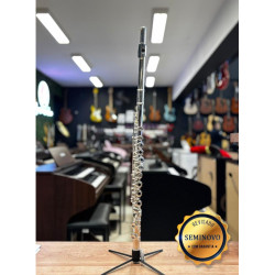 Flauta Transversal Quasar Qfl903s Prata Profissional C/Estojo - Seminovo