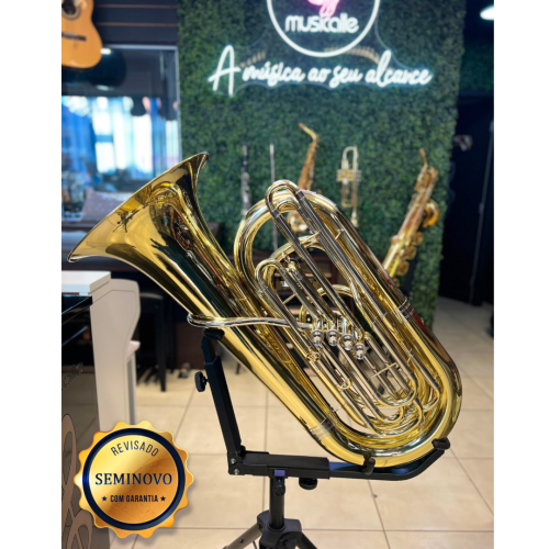 Tuba Quasar 4/4 4 Pistos Laq Frontal - Seminovo