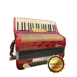 Acordeon Rampazo 80bx Vermelha - Seminova 