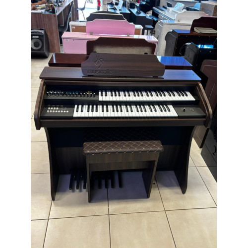 Orgao Musicalle Ms70 C/ Clave Marrom Oliva