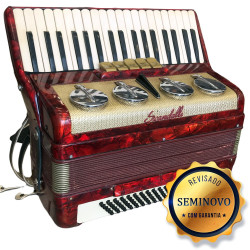 ACORDEON SCANDALLI 80BX VERMELHO - SEMINOVO