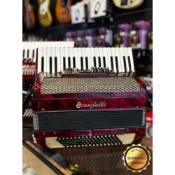 Acordeon Scandalli 80bx Vermelho - Seminovo
