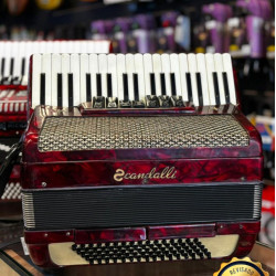Acordeon Scandalli 80bx Vermelho - Seminovo