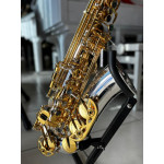 Saxofone Alto Sebastian em Bb Corpo Prata C/chaves Gold Plated em Ouro 24k - Ssa-04sg