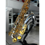 Saxofone Tenor Sebastian em Bb Corpo Prata C/chave Gold Plated em Ouro 24k - Sst-05sg