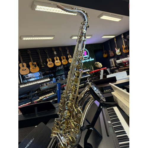 Saxofone Tenor Sebastian Gold 12 Chaves Laq Sst05qsn