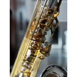 Saxofone Tenor Sebastian em Bb Corpo Prata C/chave Gold Plated em Ouro 24k - Sst-05sg