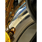 Saxofone Tenor Sebastian em Bb Corpo Prata C/chave Gold Plated em Ouro 24k - Sst-05sg