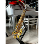 Saxofone Alto Sebastian em Bb Corpo Prata C/chaves Gold Plated em Ouro 24k - Ssa-04sg