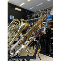 SAXOFONE BARÍTONO EB SEBASTIAN NIQUELADO COM CHAVES LAQUEADAS SSB-BS858LN