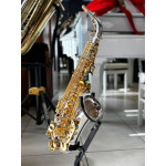Saxofone Alto Sebastian em Bb Corpo Prata C/chaves Gold Plated em Ouro 24k - Ssa-04sg