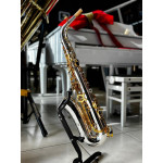 Saxofone Alto Sebastian em Bb Corpo Prata C/chaves Gold Plated em Ouro 24k - Ssa-04sg