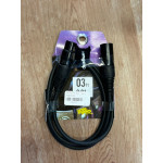 Cabo Santo Angelo Microfone Ninja - 03ft - 0,91mt, Xlr-m / Xlr-f