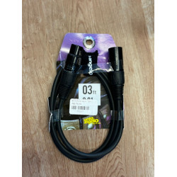 Cabo Santo Angelo Microfone Ninja - 03ft - 0,91mt, Xlr-m / Xlr-f