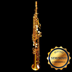 SAXOFONE SOPRANO SCHIEFFER SCHSS001R LAQ - SEMINOVO