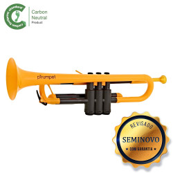 TROMPETE CONN SELMER PTRUMPET AMARELO - SEMINOVO