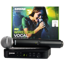 MICROFONE SHURE BLX24BR SM58 J10 SEM FIO - 10070