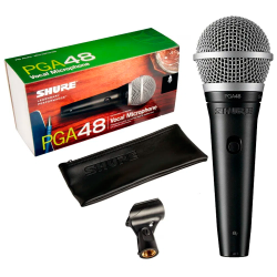 MICROFONE SHURE PGA48 LC C/FIO - 10102