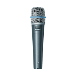 Microfone Shure Beta 57a com Fio Eletrodinamico
