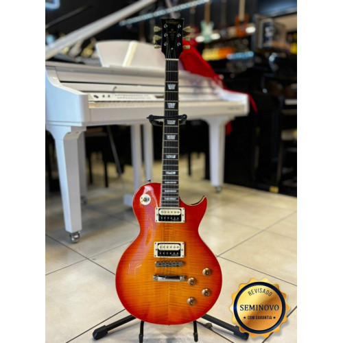 Guitarra Vintage Les Paul Honey Burst Wikinkson + Groover - Seminovo