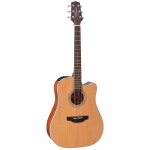 VIOLAO TAKAMINE FOLK ELETRICO GD20 CE NS FOSCO TAMPO SOLIDO