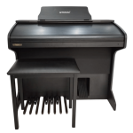 ORGAO TOKAI YX2 PRETO FOSCO COM BANQUETA