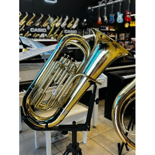 Tuba Tokai Tb-200l Compacta 4 Pistos 4/4 Bombardão Tuba Tokai Tb-200l Compacta 4 Pistos 4/4 Bombardão