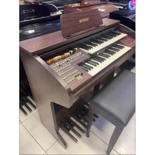 Orgao Tokai Md102 Amadeirado com Banqueta - Seminovo
