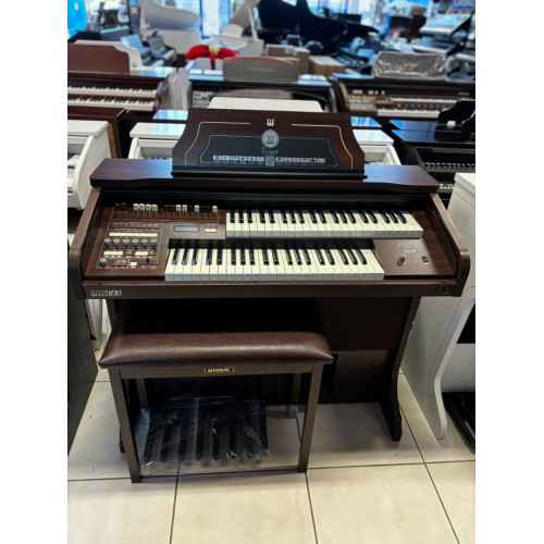 Orgao Tokai T1 Spinet Marrom com Banqueta
