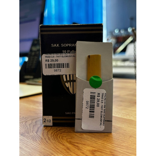 Palheta Wb Sax Soprano Trad 2.5 (Unidade)