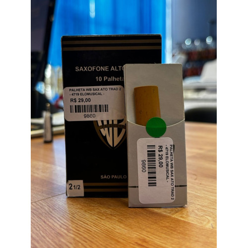 Palheta Wb Sax Ato Trad 2 (Unidade)