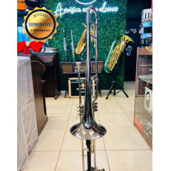 Trombone de Pisto Weril F670 em Sib Niq - Seminovo 