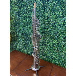 Saxofone Soprano Weril Brasil Niq Tudel Inteiriço - Seminovo 