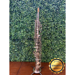 Saxofone Soprano Weril Brasil Niq Tudel Inteiriço - Seminovo 