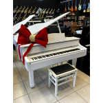 Móvel de Piano de Cauda Digital Acordes  + Piano Portátil Yamaha P125 1,60m Branco