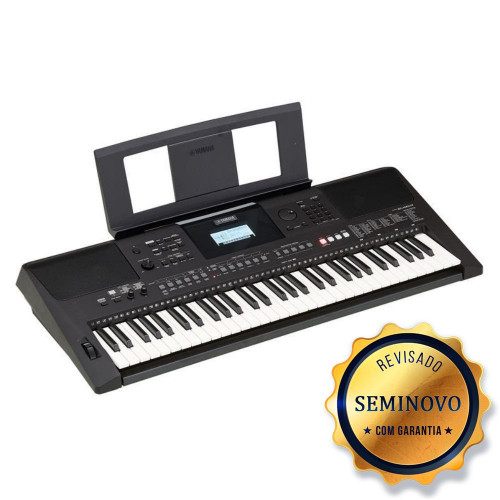 TECLADO YAMAHA PSR E463 - SEMINOVO