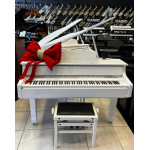Móvel de Piano de Cauda Digital Acordes  + Piano Portátil Yamaha P125 1,60m Branco