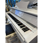 Móvel de Piano de Cauda Digital Acordes  + Piano Portátil Yamaha P125 1,60m Branco