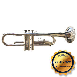 TROMPETE YAMAHA YTR232S JAPAN PRATA - SEMINOVO